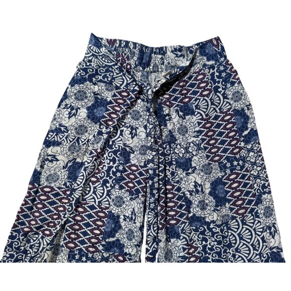 Japna XS Womens Multicolor Floral Pattern High-Low Wrap Pants 100% Viscose - Picture 4 of 6